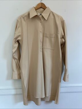 Uniqlo U Neutral Beige Shirt Dress